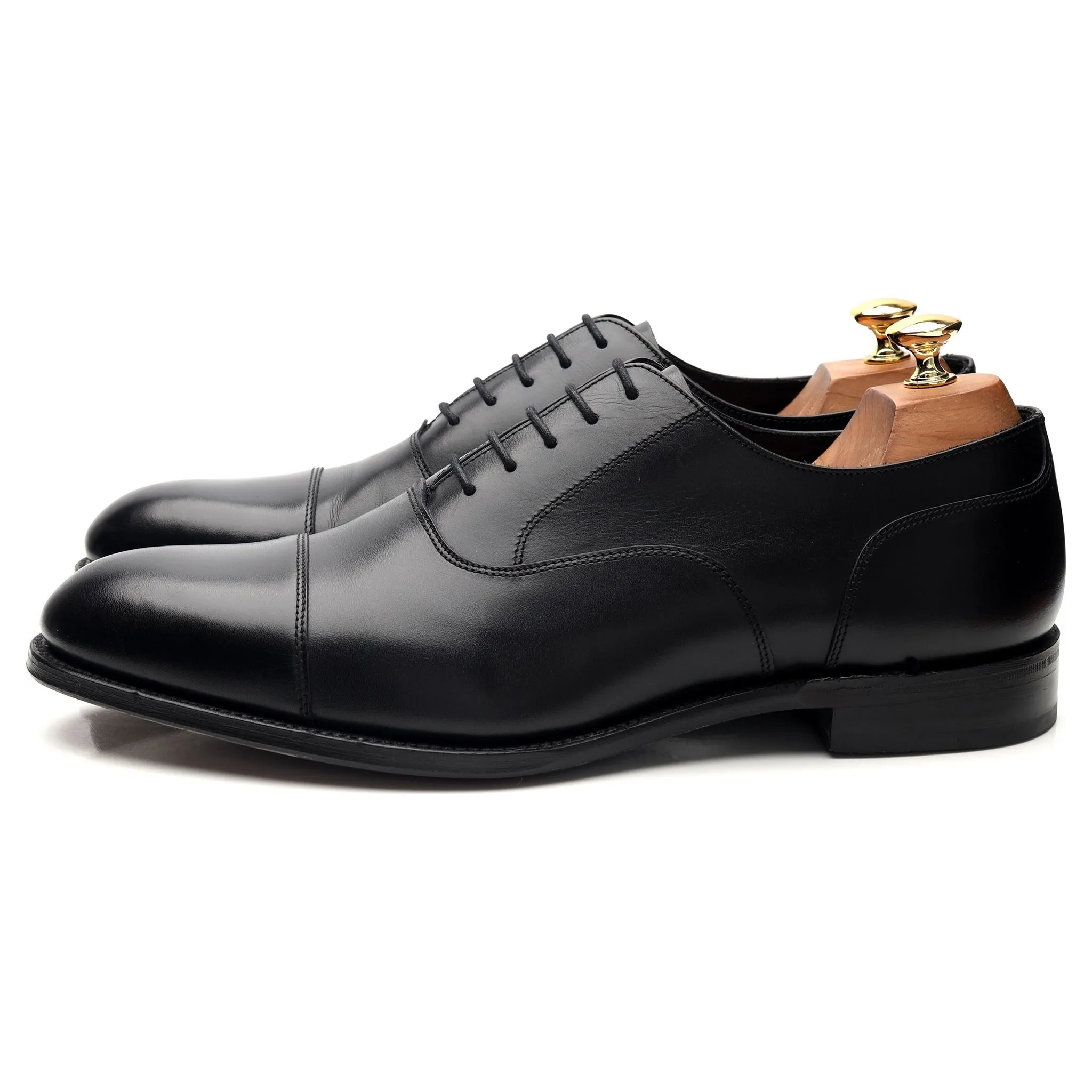1880 Classic 'Stonegate' Black Leather Oxford UK 10.5 F