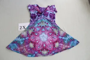 2X Twisted Front Dress