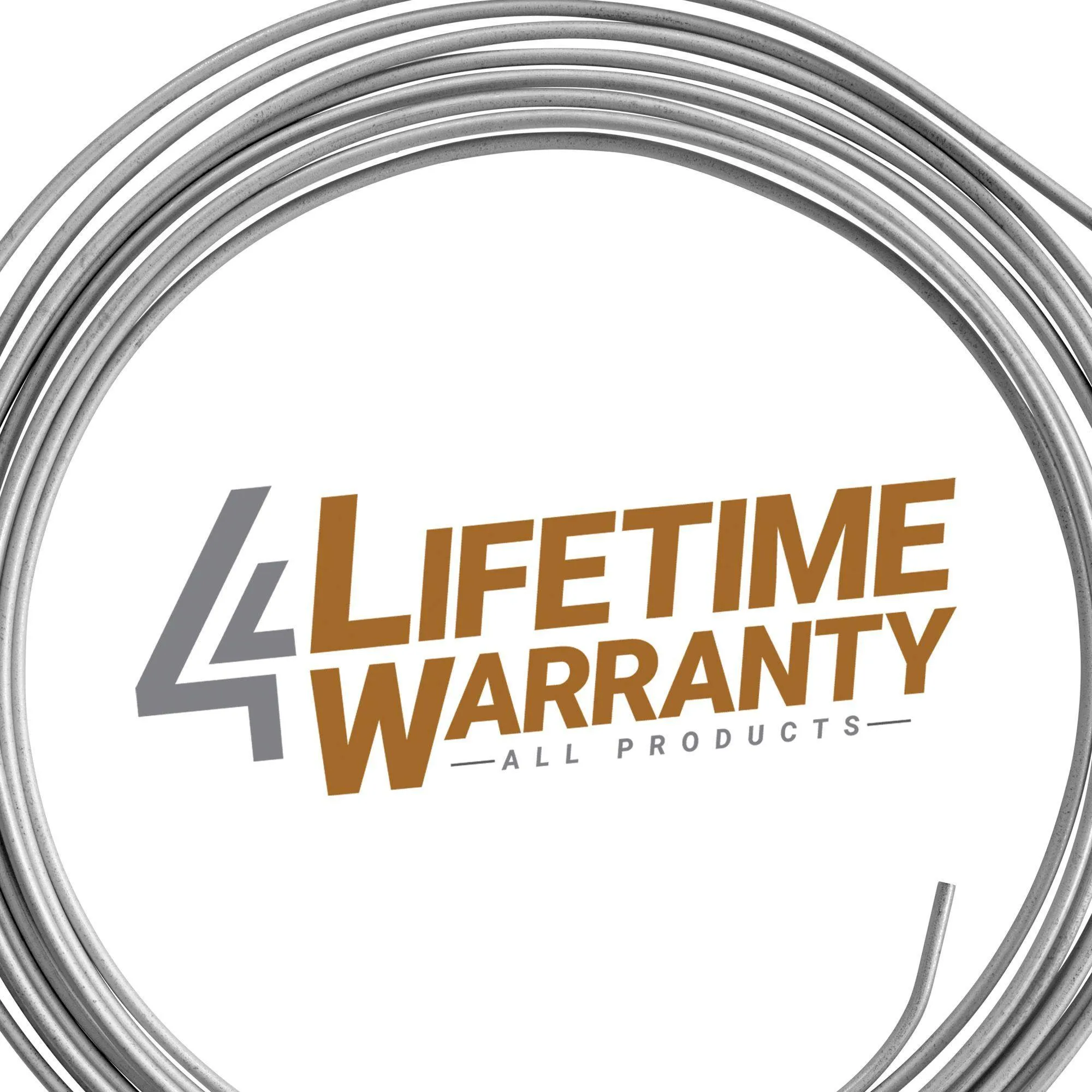 3/16" x 25' | Galvanized Steel Brake Line Kit | 4 Kits