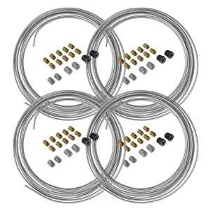 3/16" x 25' | Galvanized Steel Brake Line Kit | 4 Kits
