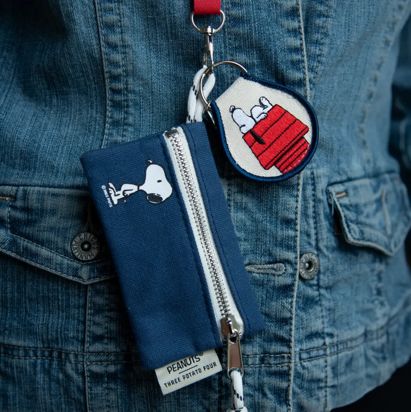 3P4 x Peanuts® - Snoopy Doghouse Patch Keychain