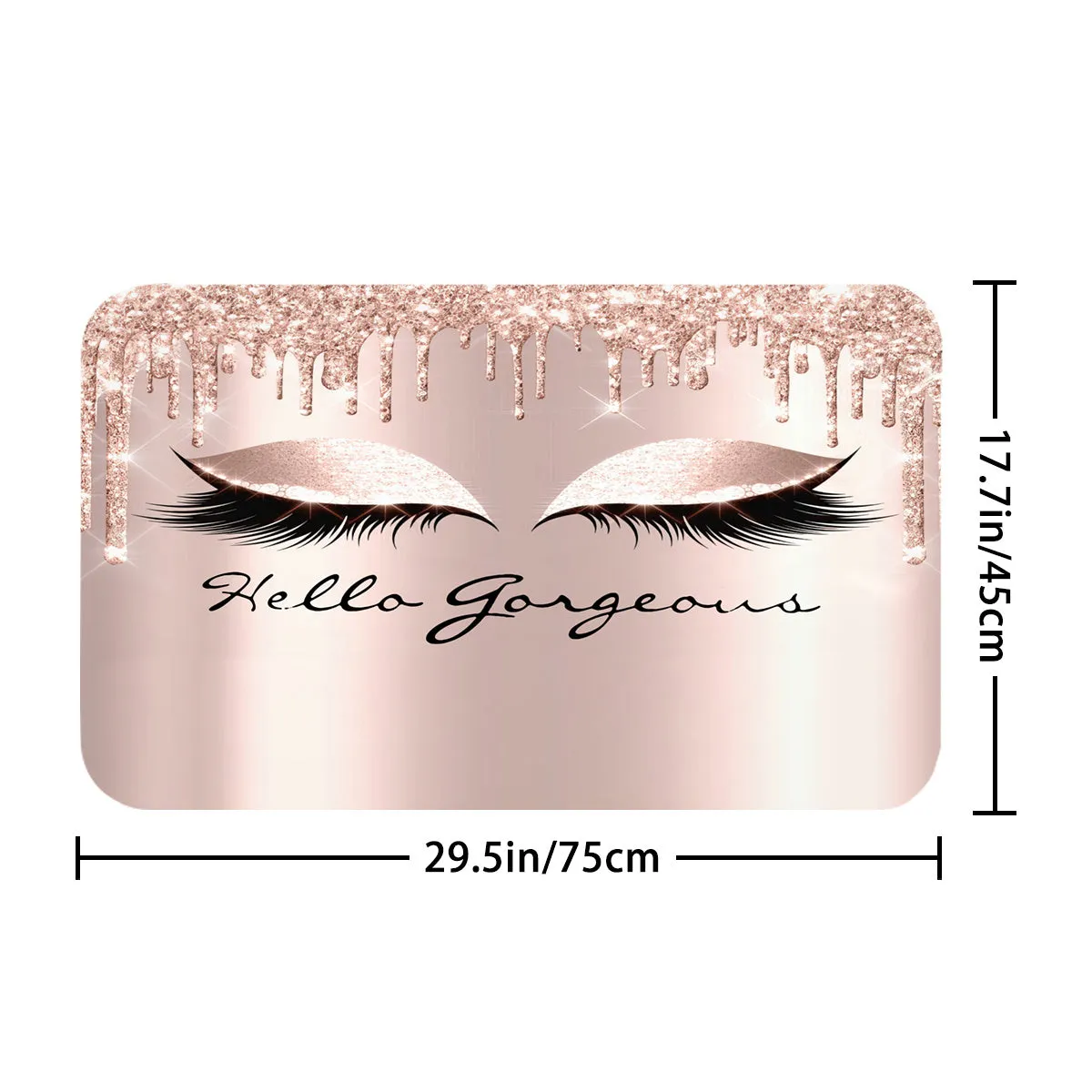 70.8 inch x 70.8 inch Eyelash Waterproof Shower Curtain Set