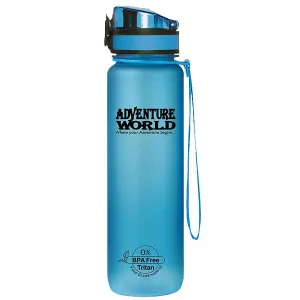 Adventure World 1L Water Bottle BPA-Free Tritan (Blue)