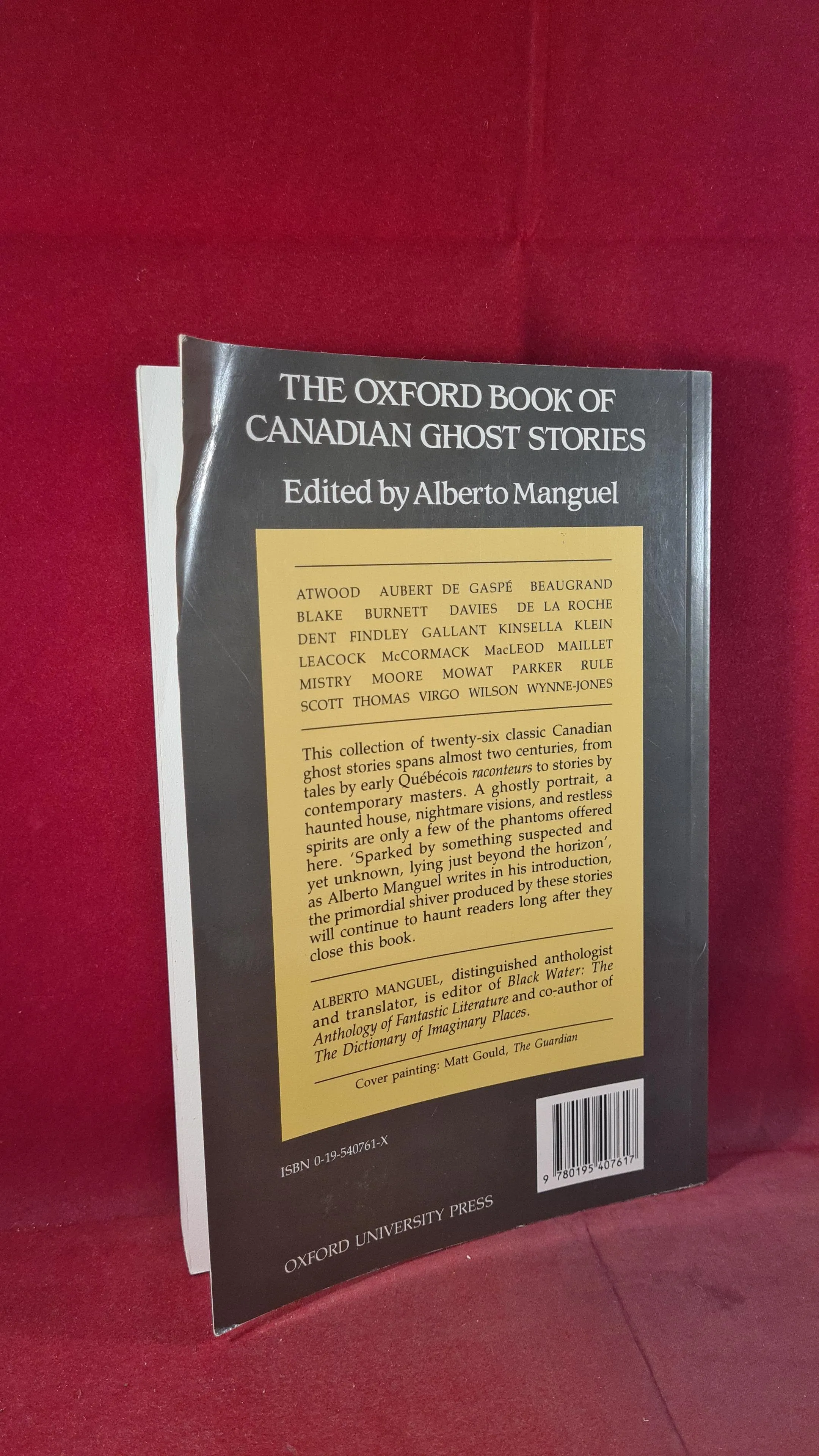Alberto Manguel - Canadian Ghost Stories, Oxford University Press, 1990, Paperbacks