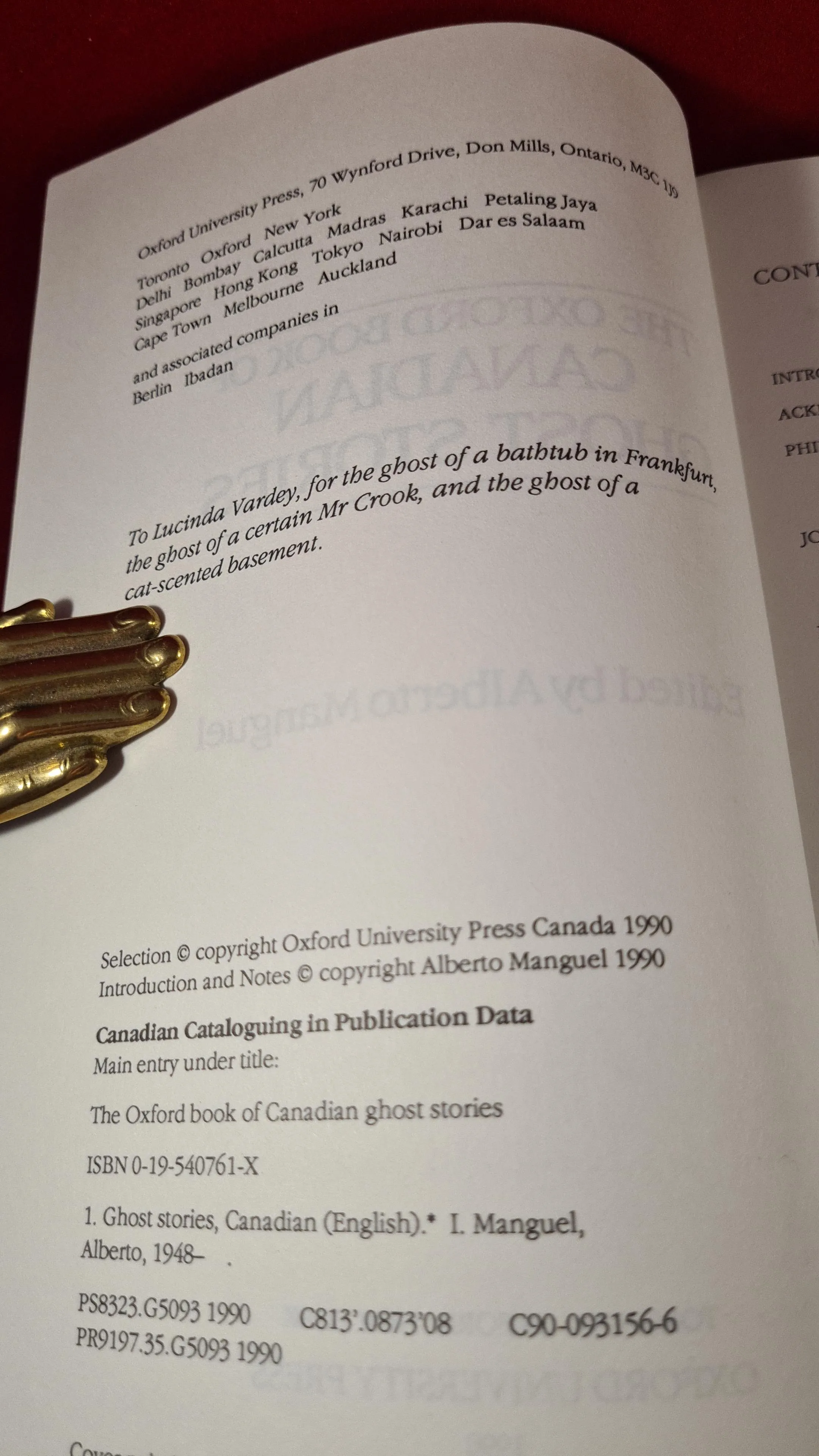 Alberto Manguel - Canadian Ghost Stories, Oxford University Press, 1990, Paperbacks