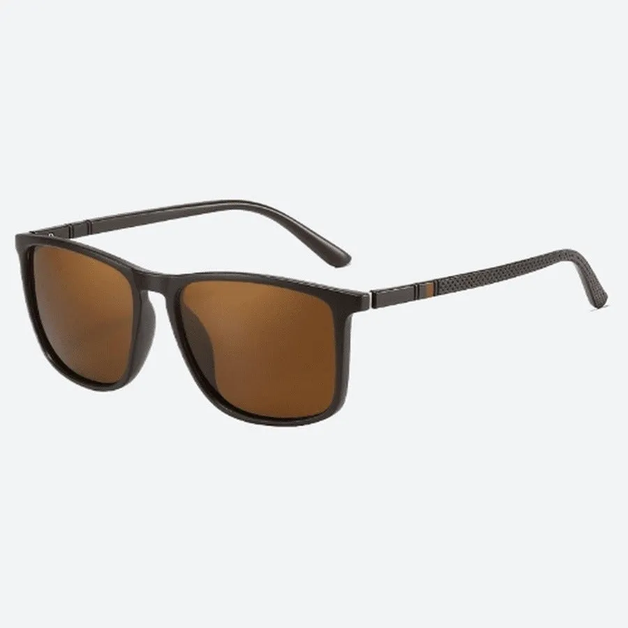 Anti-Reflective Rectangle Frame Sunglasses