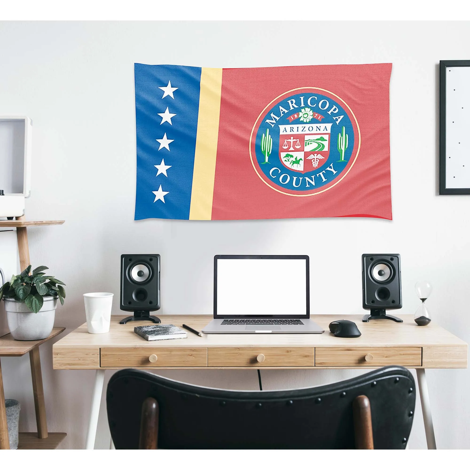 Arizona State Counties and Cities USA United States of America Flag Banner