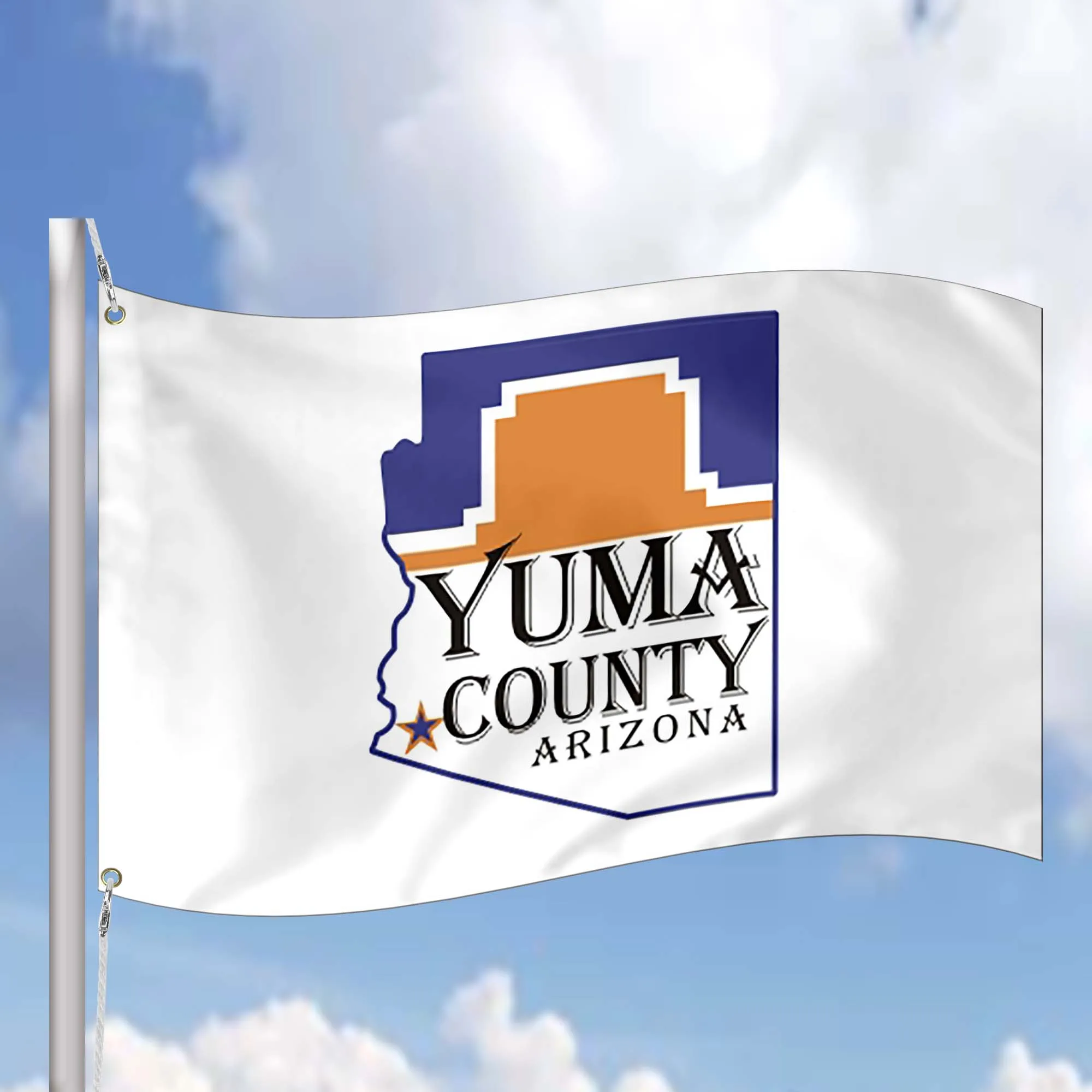 Arizona State Counties and Cities USA United States of America Flag Banner