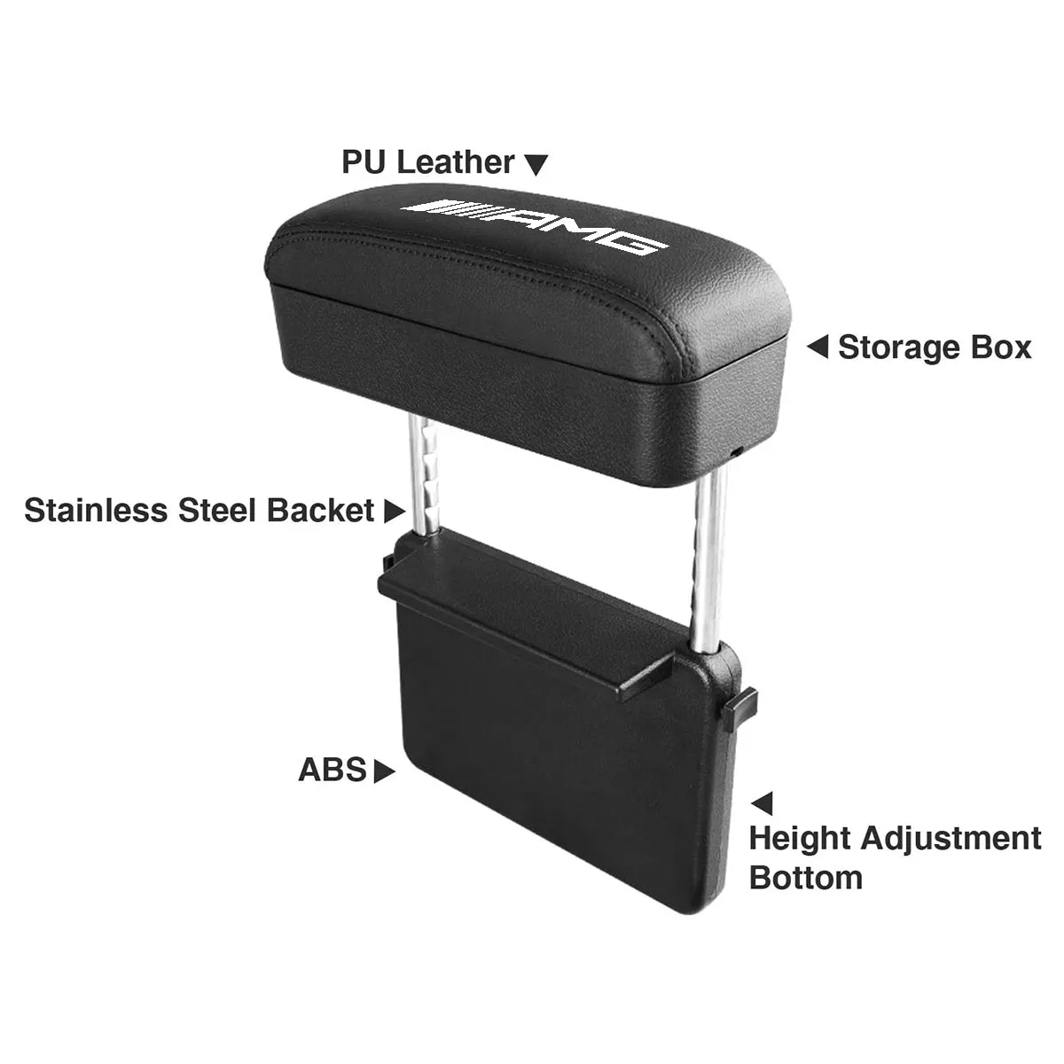Armrest Box Protector for Center Console, Armrest Extender General Motors Elbow & Forearm Wrist Rest Support Adjustable Height Comfort Pads