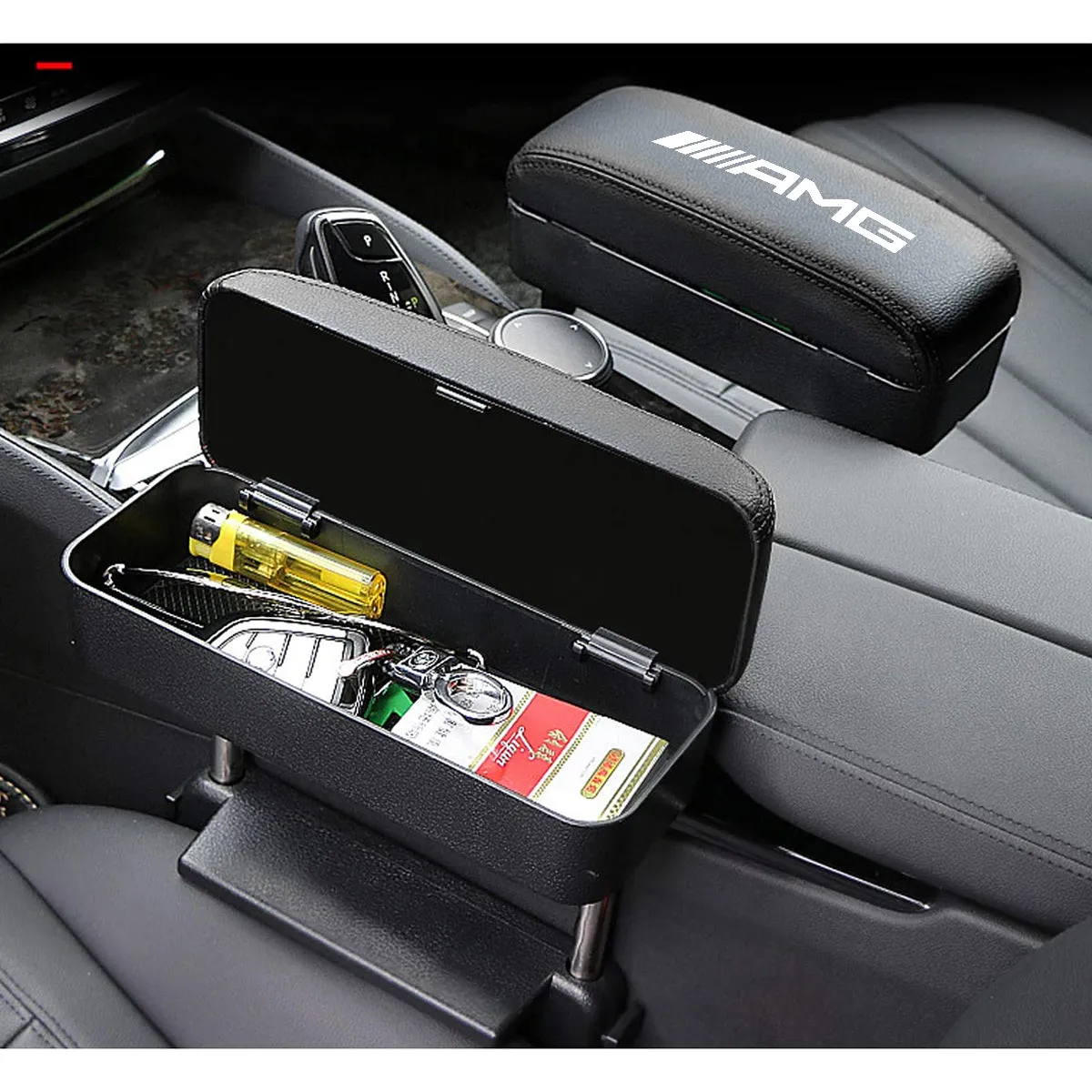 Armrest Box Protector for Center Console, Armrest Extender General Motors Elbow & Forearm Wrist Rest Support Adjustable Height Comfort Pads