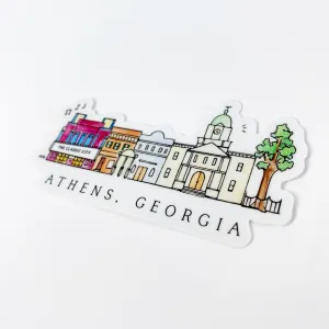 Athens Skyline Sticker