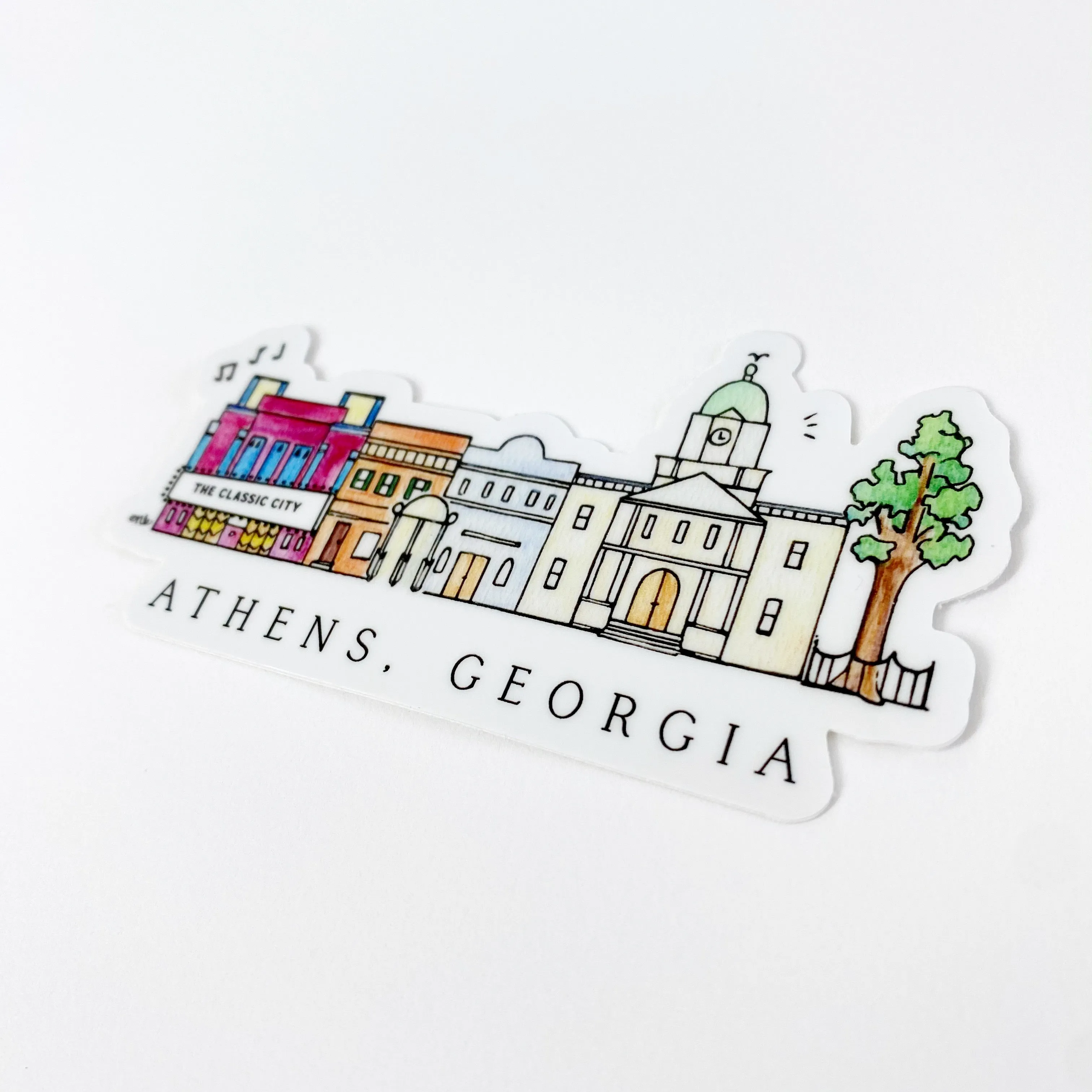 Athens Skyline Sticker