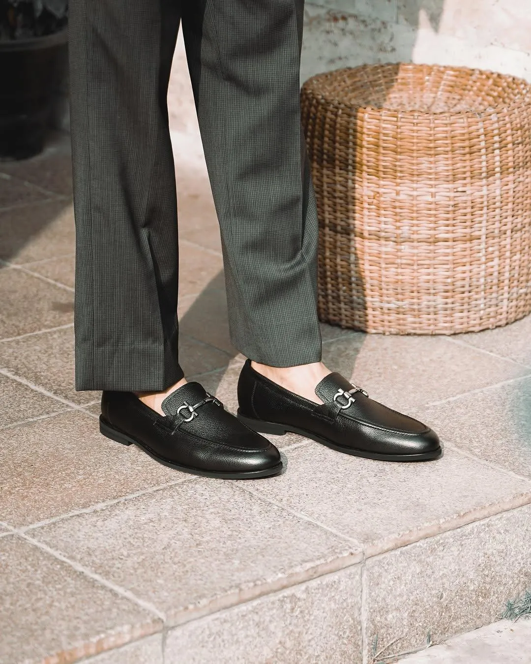 Black Leather Classic Horsebit