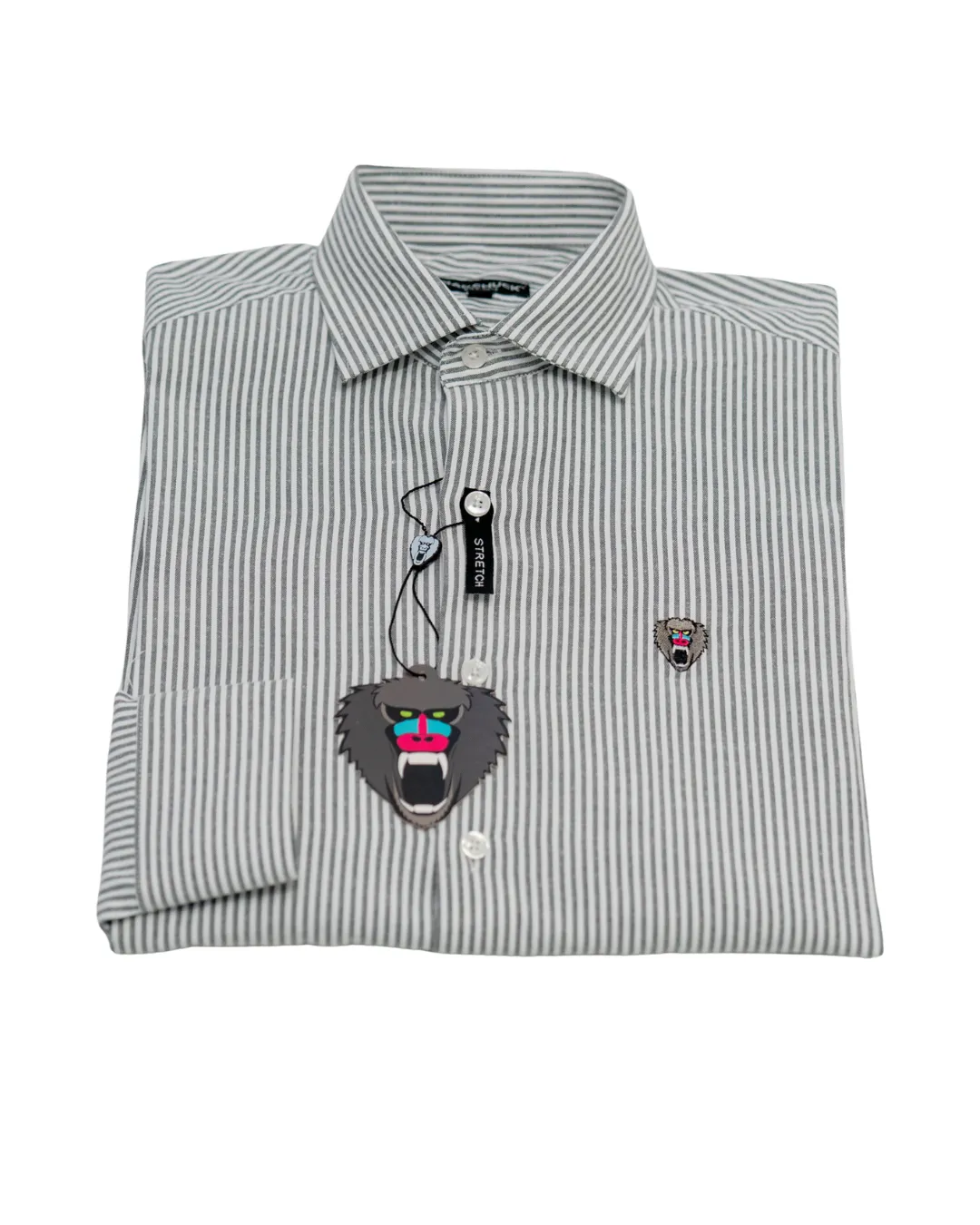 BLACK PIN STRIPE LS OXFORD