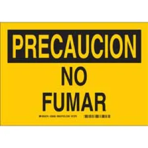 Brady PRECAUCION No Fumar Sign/ Buy online