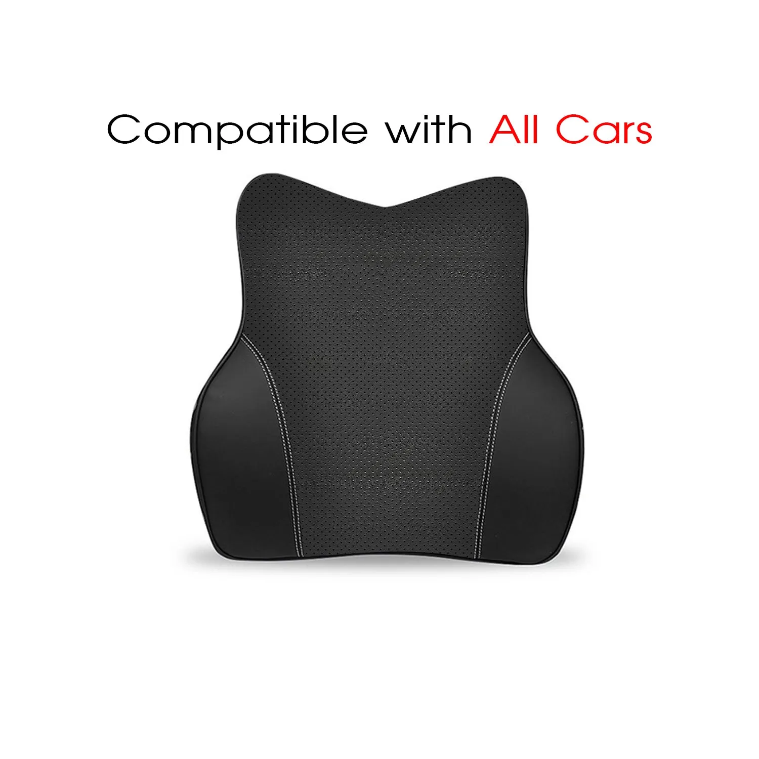 Car Headrest Neck Pillow and Lumbar Support Back Cushion Kit, Custom Fit For Your Cars, Memory Foam Erognomic, Car Accessories WQ13992
