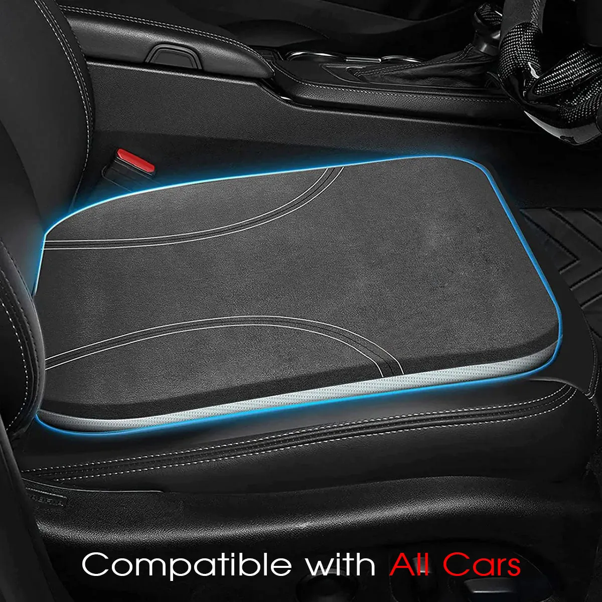 Car Seat Cushion, Custom Fit For Your Cars, Car Memory Foam Seat Cushion, Heightening Seat Cushion, Seat Cushion for Car and Office Chair FJ19999