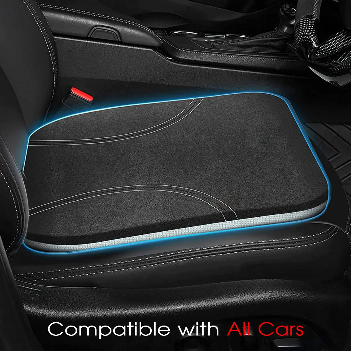Car Seat Cushion, Custom Fit For Your Cars, Car Memory Foam Seat Cushion, Heightening Seat Cushion, Seat Cushion for Car and Office Chair FJ19999