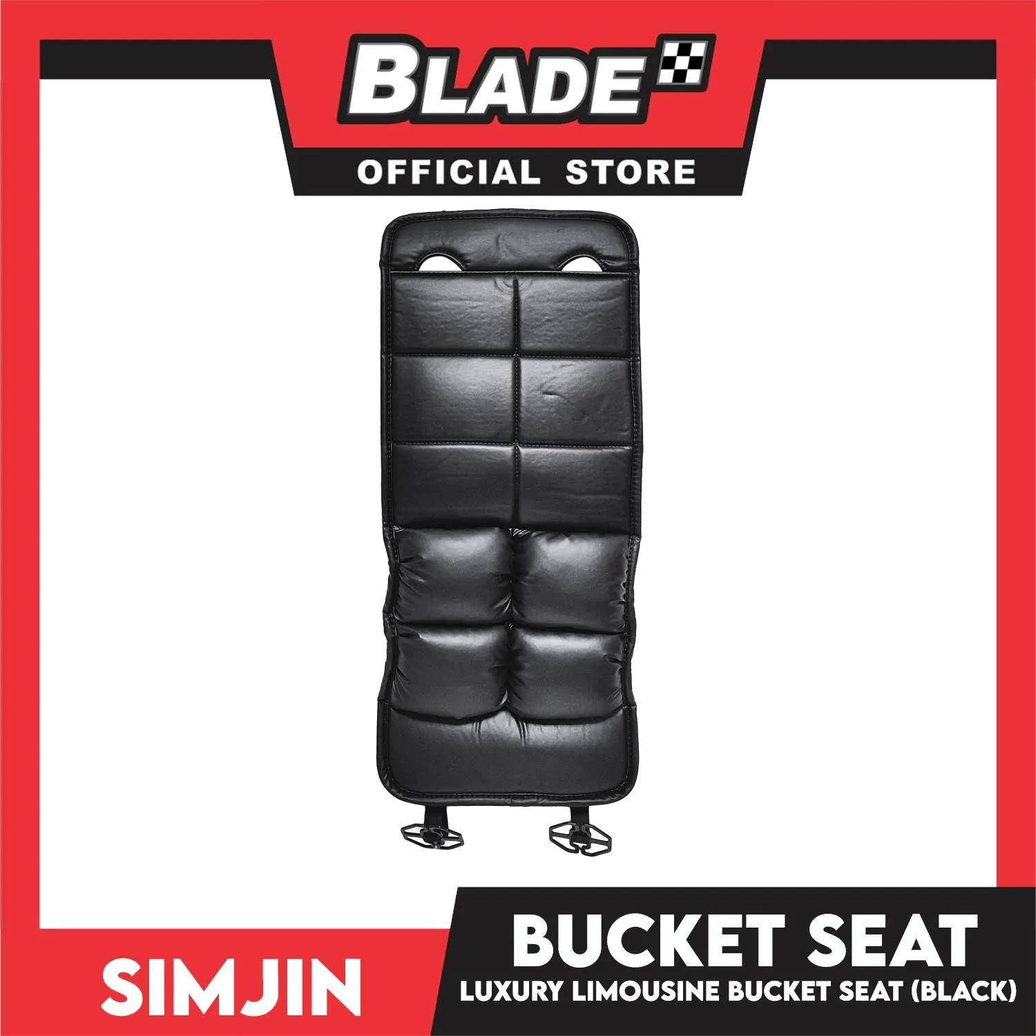 Car Seat Cushion, Luxury Bucket Front Seat 35cm Universal For All Cars (Black) Leather Auto Seat Cover Pad, Pain Relief Cushion For Car Driver Seat, Office Chair, Home Use