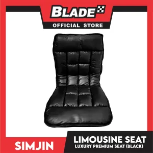 Car Seat Cushion, Luxury Premium Seat Universal For All Cars 132cm (Black) Leather Auto Seat Cover Pad, Pain Relief Cushion For Car Driver Seat, Office Chair, Home Use