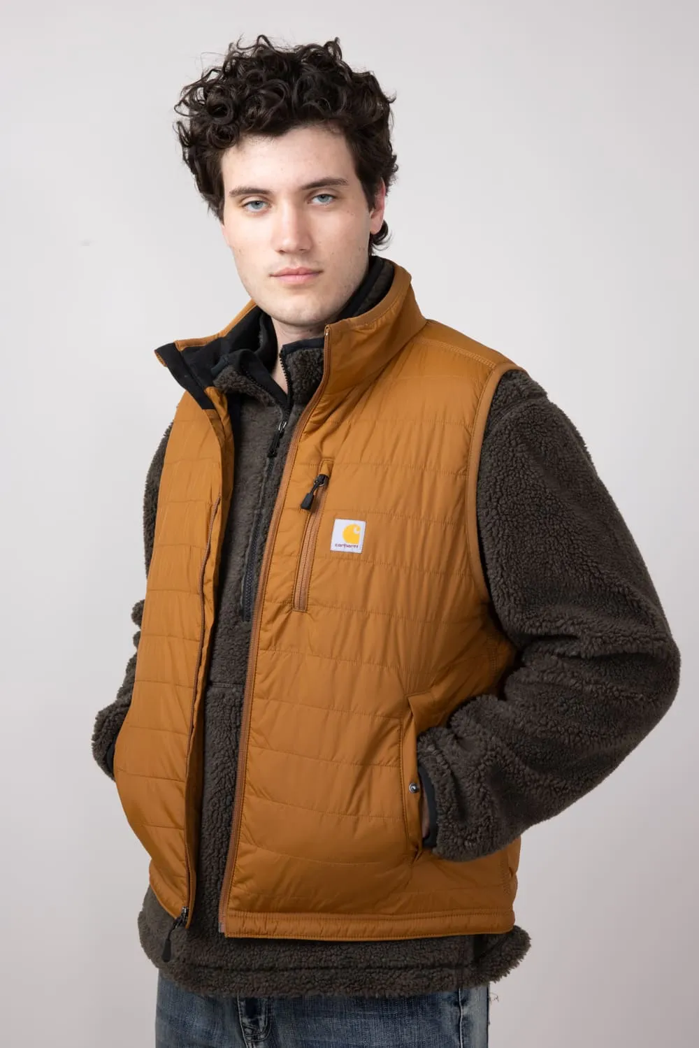 Carhartt Lightweight Insulated Vest for Men in Brown | 102286-BRN BROWN