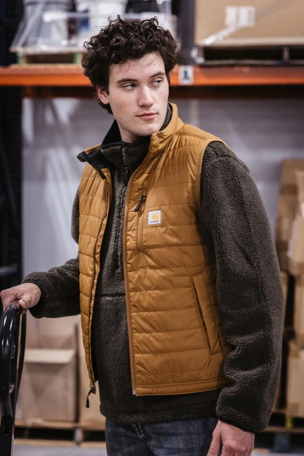 Carhartt Lightweight Insulated Vest for Men in Brown | 102286-BRN BROWN