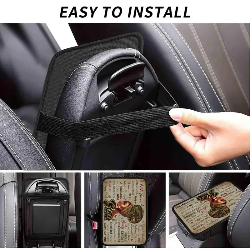 Christianartbag Armrest Accessories Car, Enhance Comfort and Protect Your Armrest with the African American Girl Center Console Armrest Pad, CAB04260923.
