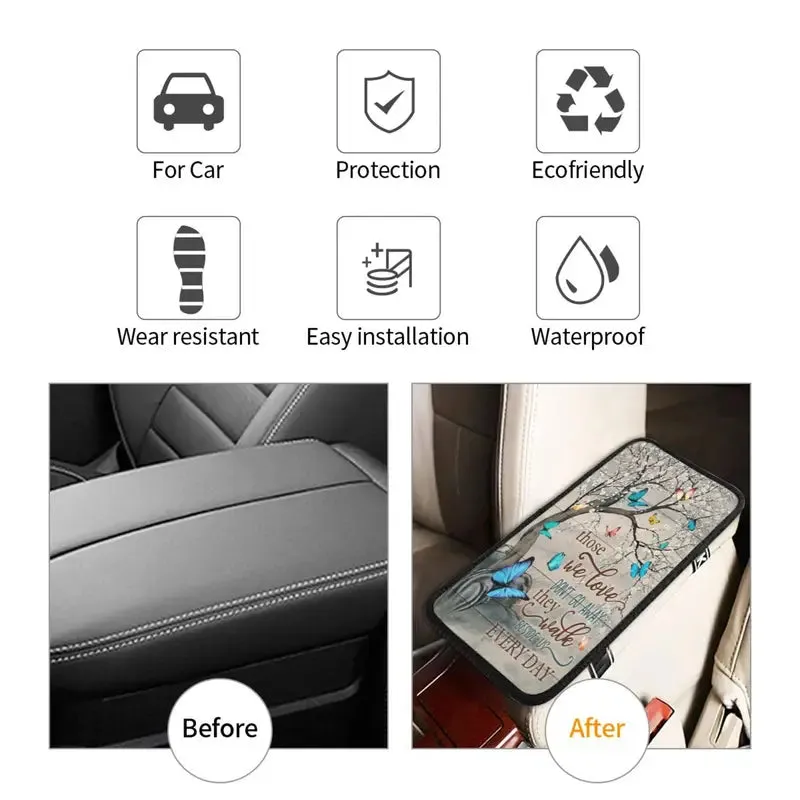 Christianartbag Armrest Accessories Car, Enhance Comfort and Protect Your Armrest with the Butterfly Center Console Armrest Pad, CAB01260923.