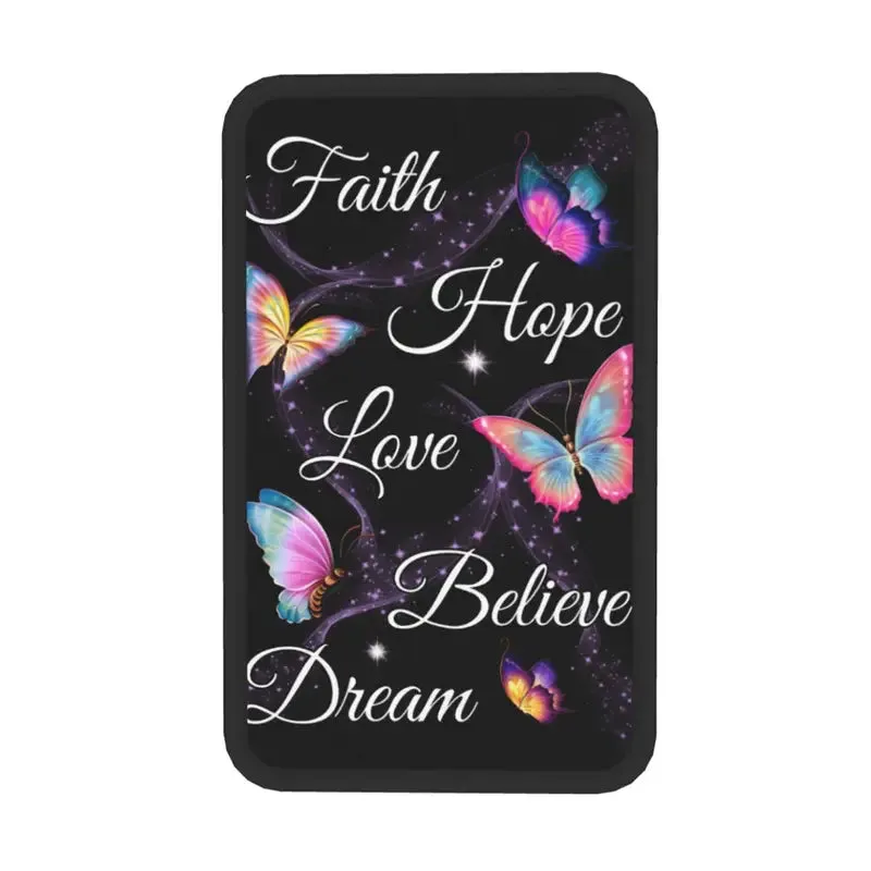 Christianartbag Armrest Accessories Car, Faith Hope Love, Enhance Comfort and Protect Your Armrest with the Butterfly Center Console Armrest Pad, CAB02260923.