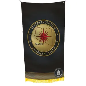 CIA GRS Global Response Staff 17 February Revolution Benghazi Libya 2012 Flag Banner