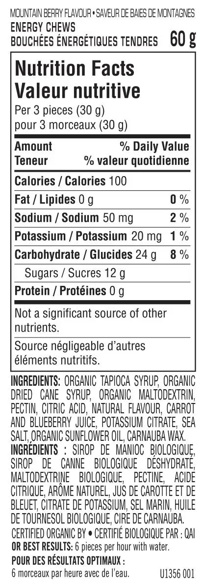 Clif Energy Bloks - Mountain Berry