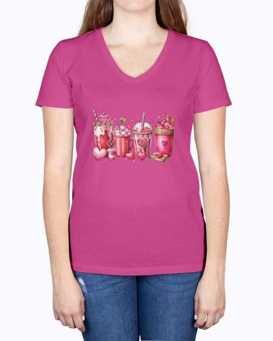 Coffee Lover - Ladies V-neck T-Shirt