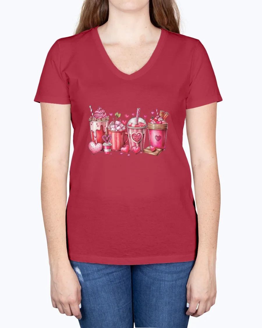 Coffee Lover - Ladies V-neck T-Shirt