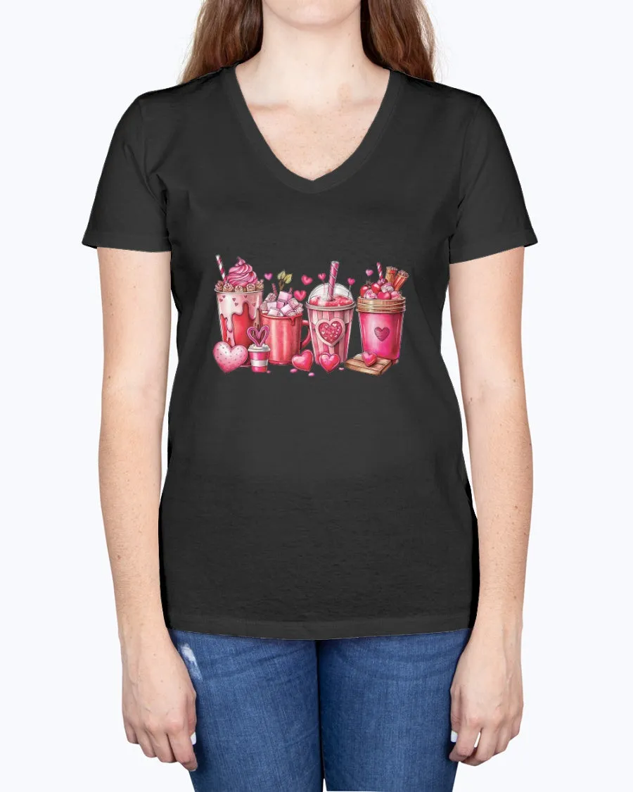 Coffee Lover - Ladies V-neck T-Shirt
