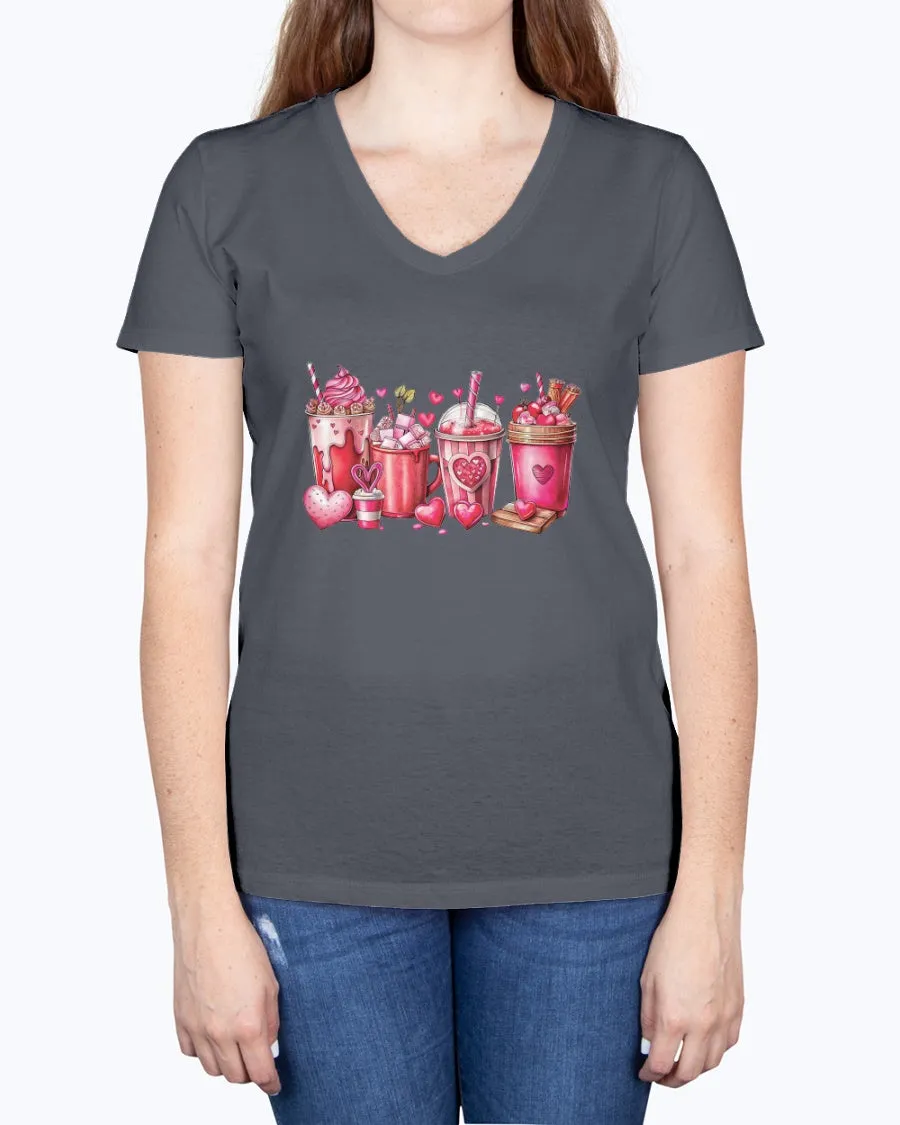 Coffee Lover - Ladies V-neck T-Shirt