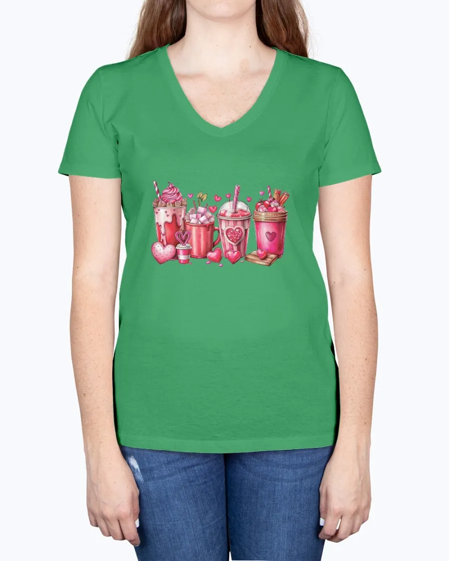 Coffee Lover - Ladies V-neck T-Shirt