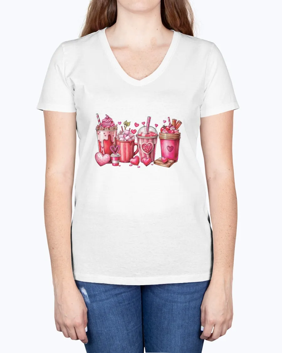 Coffee Lover - Ladies V-neck T-Shirt