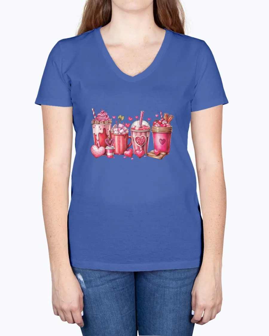 Coffee Lover - Ladies V-neck T-Shirt
