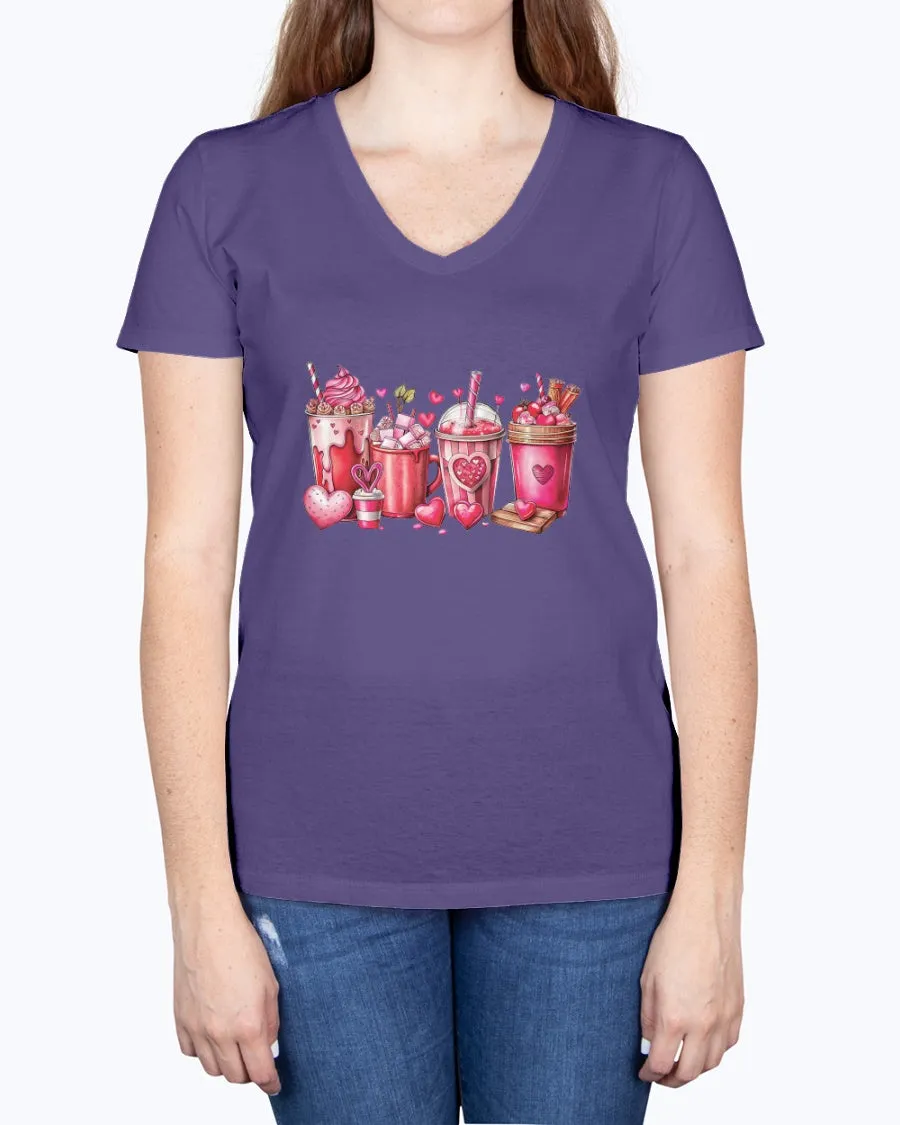 Coffee Lover - Ladies V-neck T-Shirt