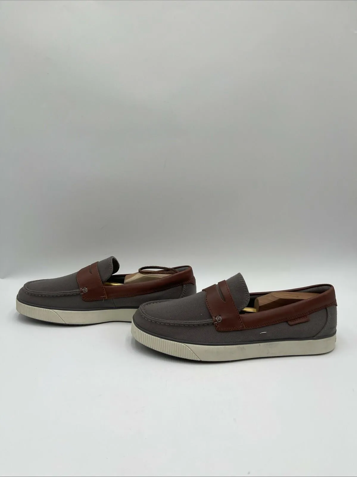 Cole Haan Men's Nantucket 2.0 Penny Shoes Grey Size 9M - Very Good