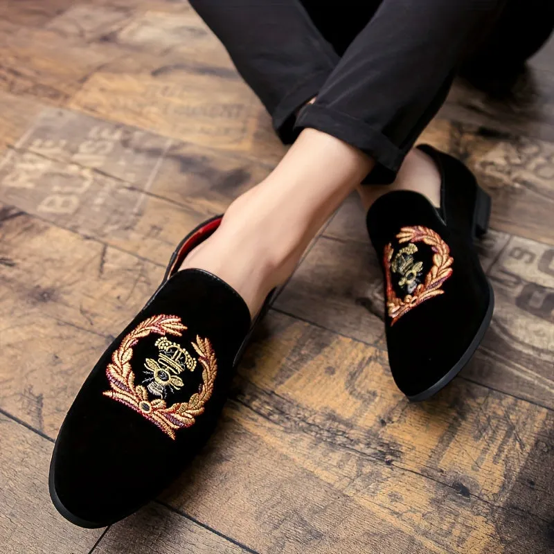 [Comfortable Sleek Loafers] Comfortable Sleek Men's Loafers - Slip-On Casual Faux Shoes with Rubber Sole, Stylish