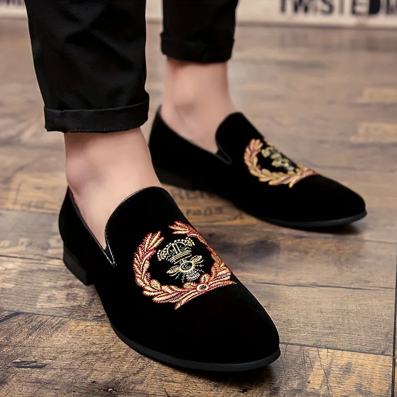 [Comfortable Sleek Loafers] Comfortable Sleek Men's Loafers - Slip-On Casual Faux Shoes with Rubber Sole, Stylish