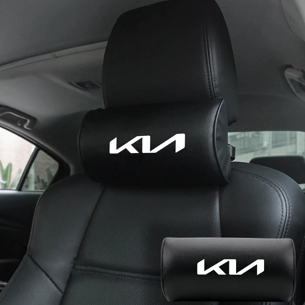 Custom Logo Neck Pillow, Fit with Car Seat Headrest Neck Rest Cushion for Driving Seat Auto Head Rest Neck Support