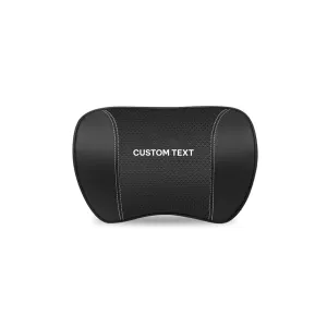 Custom Text For Car Headrest Neck Pillow and Lumbar Support Back Cushion Kit, Compatible with All Cars, Memory Foam Erognomic Design Universal Fit Muscle Pain and Tension Relief for Car Seat DE13992