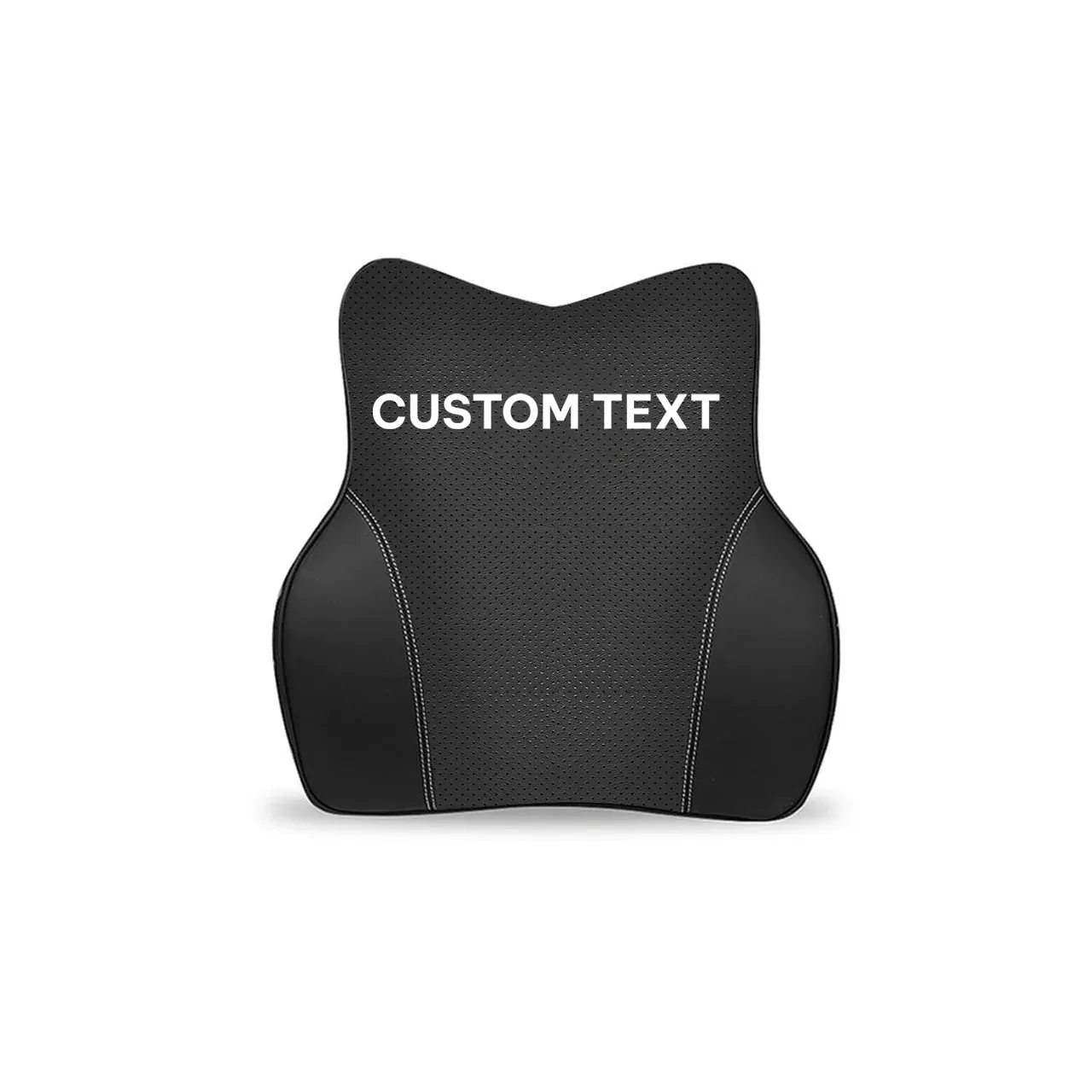 Custom Text For Car Headrest Neck Pillow and Lumbar Support Back Cushion Kit, Compatible with All Cars, Memory Foam Erognomic Design Universal Fit Muscle Pain and Tension Relief for Car Seat DE13992