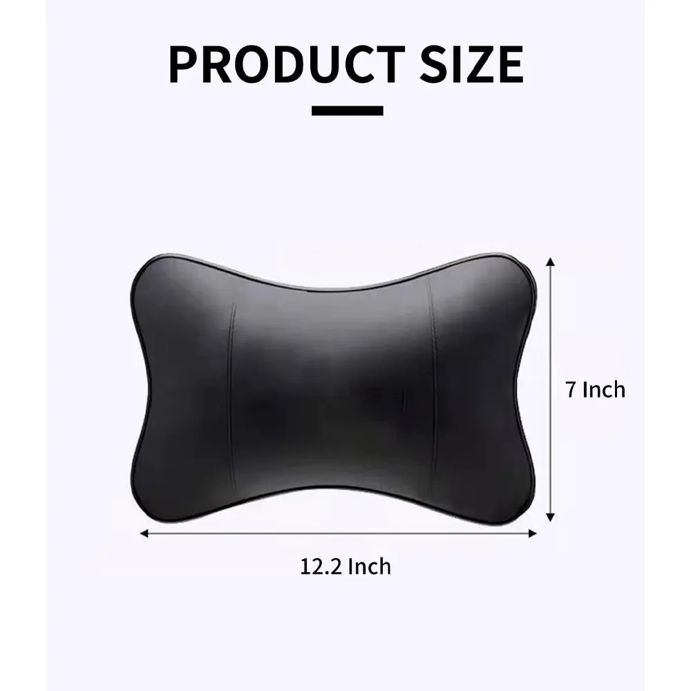 Custom Text For For Thickened Foam Car Neck Pillow, Compatible with All Cars, Soft Leather Headrest (2 Pieces) for Driving Home Office IN13990