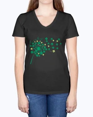 Dandelion Clover - Ladies V-neck T-Shirt