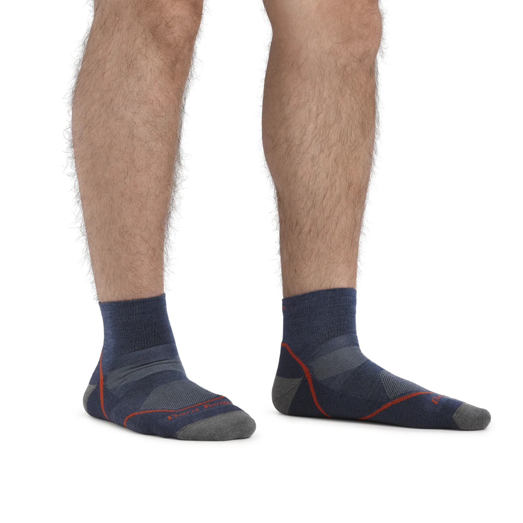 Darn Tough 1991 Men's Light Hiker Quarter Hiking Socks - Denim