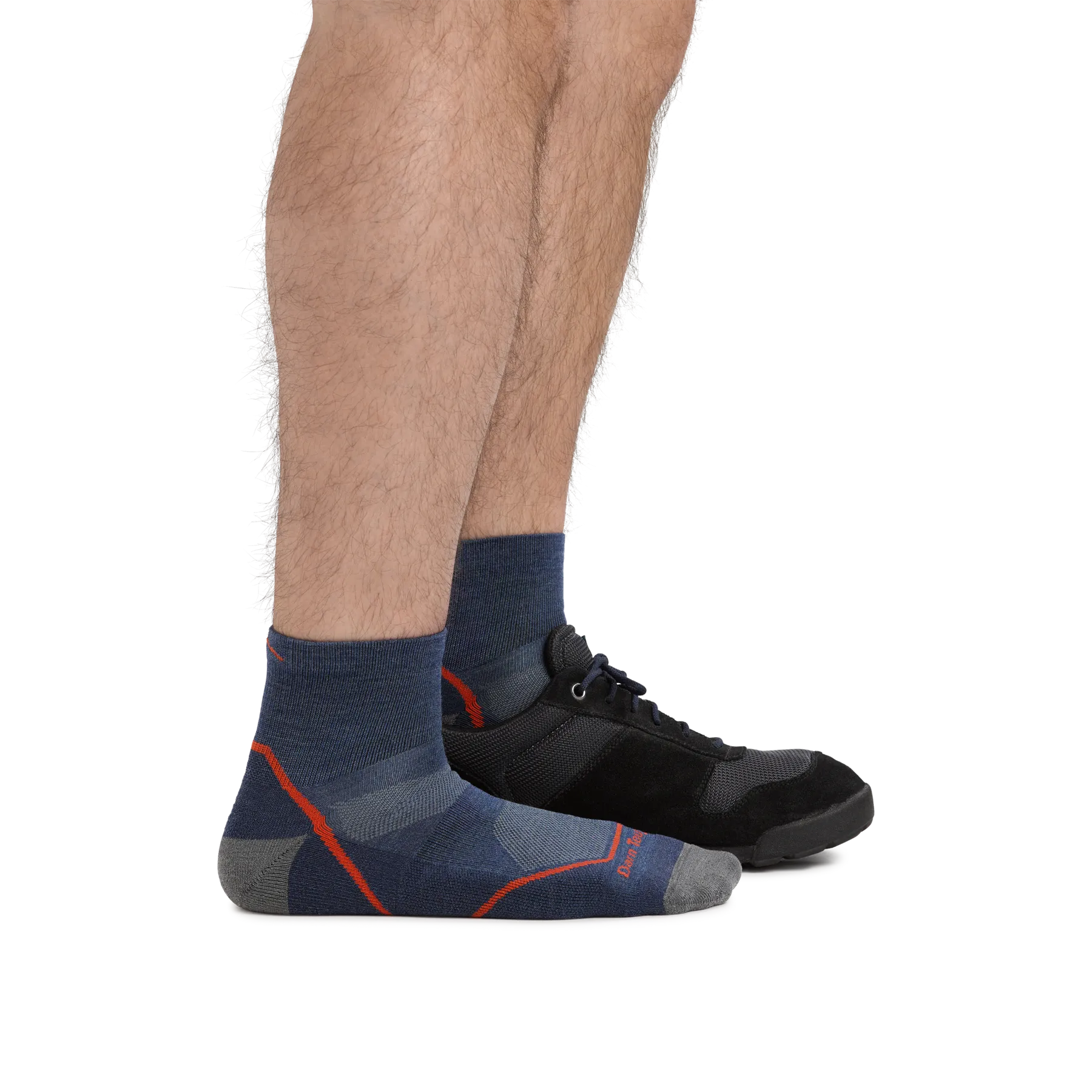 Darn Tough 1991 Men's Light Hiker Quarter Hiking Socks - Denim