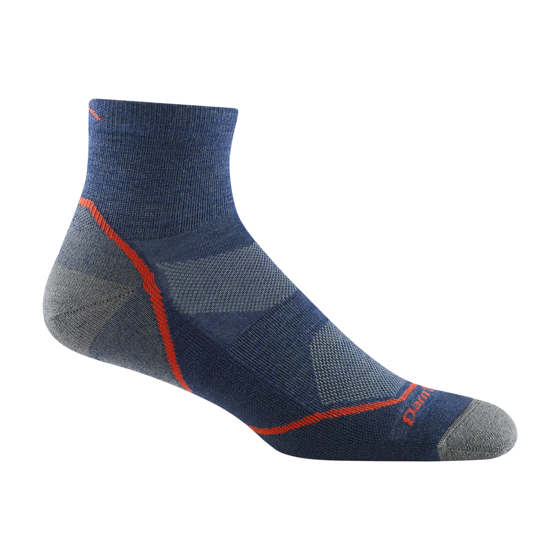 Darn Tough 1991 Men's Light Hiker Quarter Hiking Socks - Denim